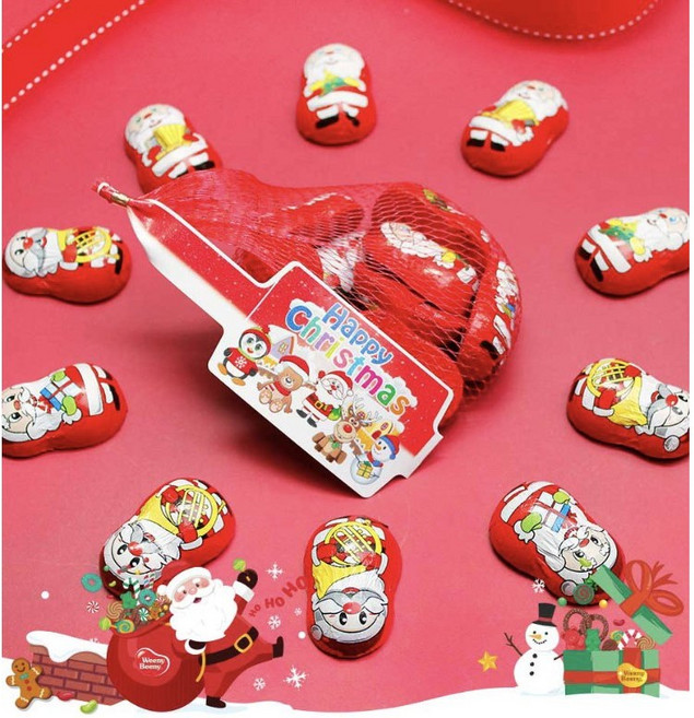 위니비니 크리스마스 산타클로스 모양 초콜릿 100g 2개, 1개