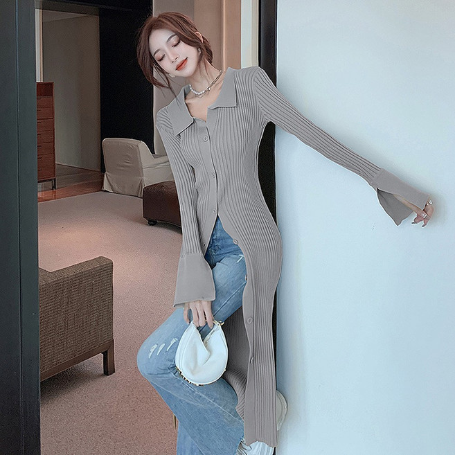 대박난박양 가디건ST. 슬림 니트 원피스(땡처리)