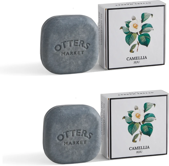 오터스마켓 제주 약산성 카멜리아 샴푸바 중건성용 85g, 2개 - 쿠팡