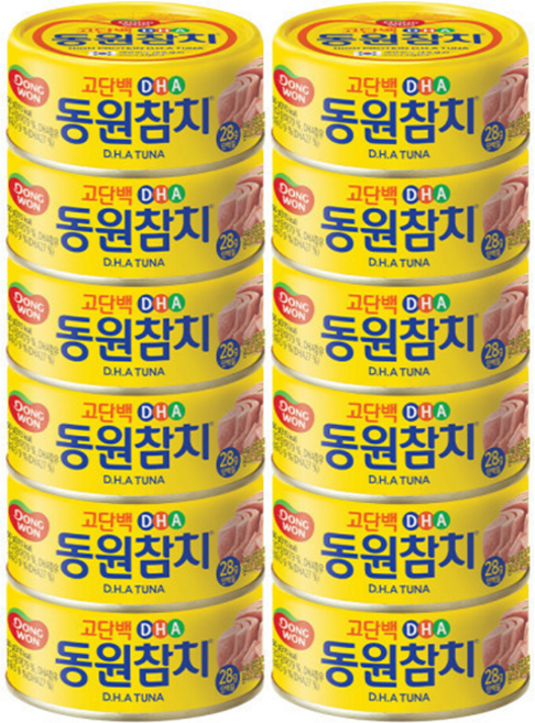 동원 DHA 참치 원터치, 12개, 150g