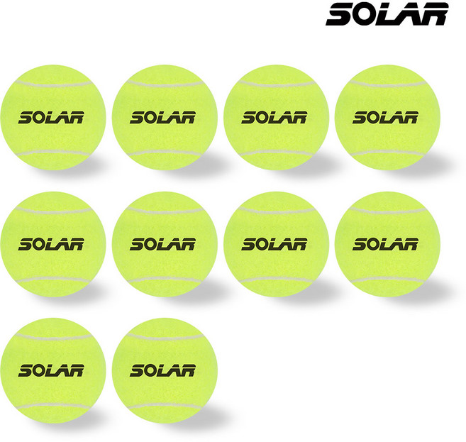 솔라 테니스공, 10개, 옐로우