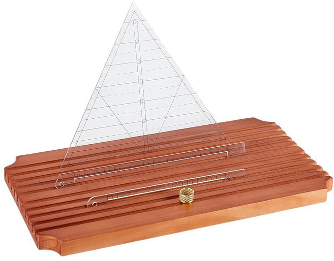Benecreat 베네크리에이트 10슬롯 나무 퀼팅 눈금자 스탠드 36.9 x 19.8cm(14.94 7.83인치) 오거나이저 홀더 랙 홈 오피스 책상 스탠드용 265750, Benecreat 베네크리에이트 10슬롯 나무 퀼팅 눈