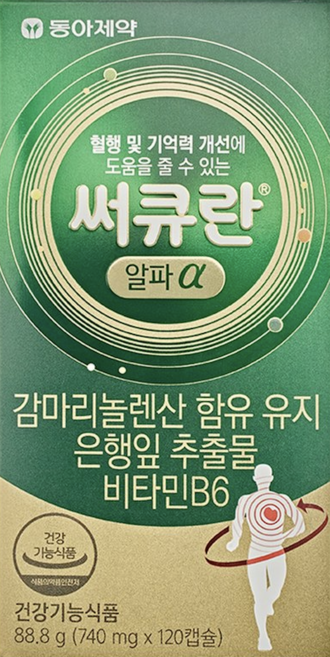 써큐란알파 88.8g, 120정, 1개