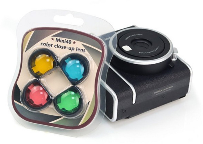 귀여운 클로즈업 컬러 렌즈 필터 세트 다채로운 캠코더 후지필름 인스탁스 미니 40 카메라 액세서리, 01 Other, 01 CN