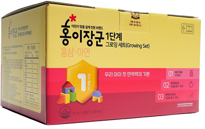 정관장 홍이장군 1단계 15ml 90개입(3개월분) 최신리뉴얼상품, 90개