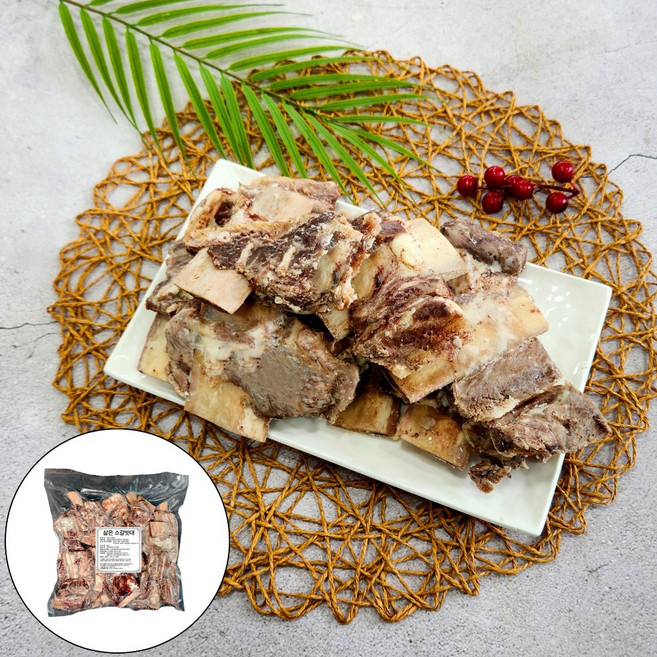 삶은소갈비 갈비탕고기 소갈빗대, 1개, 1kg