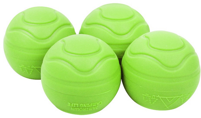 볼핏 비브람 볼캡 헬리녹스 호환 체어원 캠핑의자 발커버 야광 4P, 야광4P