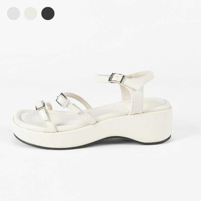 페조 여성 샌들 통굽 버클 스트랩샌들 PZSDTC 908-2