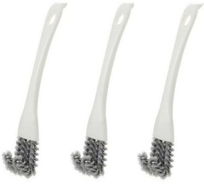 플랜메이 브이자 철망 틈새 다용도 세척솔 1+1+1, 그레이3종, 1세트