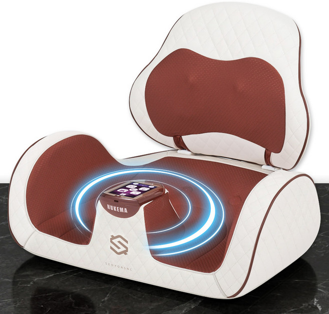 웨이브케어 휴케마 자동케겔운동 안마의자 허리 골반 엉덩이 마사지기, 1개, 브라운