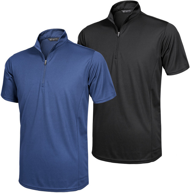 [이지바이] (1+1) 남성 반팔 집업 티셔츠_전면통풍 빅사이즈 스포츠 아웃도어 작업복 집업티