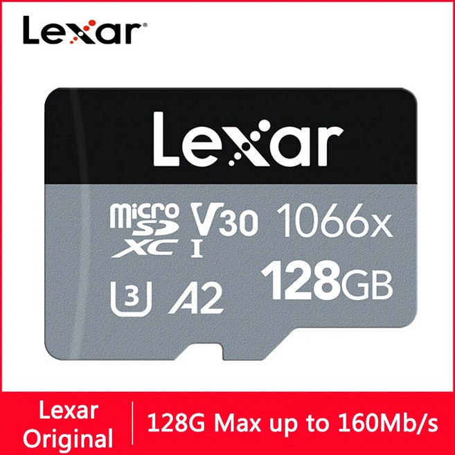 Lexar 휴대폰용 TF 마이크로 SD 메모리 카드 울트라 HD 레코딩 TF1066X U3 4K V30 A2 64GB 256GB 512GB 128GB, 8.512G Card Re, 1개