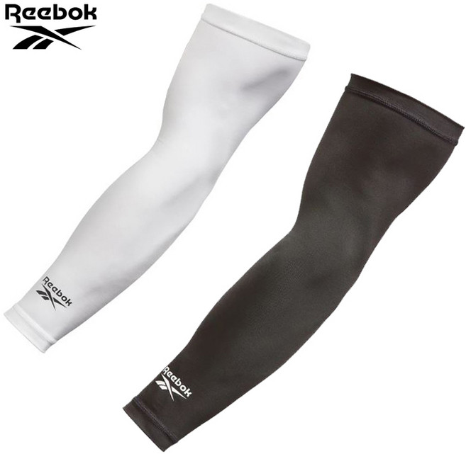 리복 스포츠 팔토시 자외선차단 남성 여성 골프 등산 자전거 러닝 암 슬리브, L/XL, 화이트, 1개