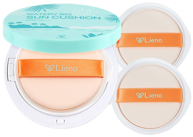 장윤정 PICK 리에노 빅 썬쿠션 본품1개+리필2개 25g 3개, 25ml