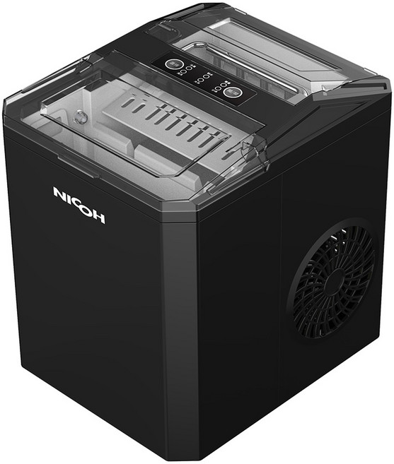 日本NICOH 微電腦製冰機 NIC-100B 露營製冰 快速製冰 小型製冰機, NIC-100B 黑色
