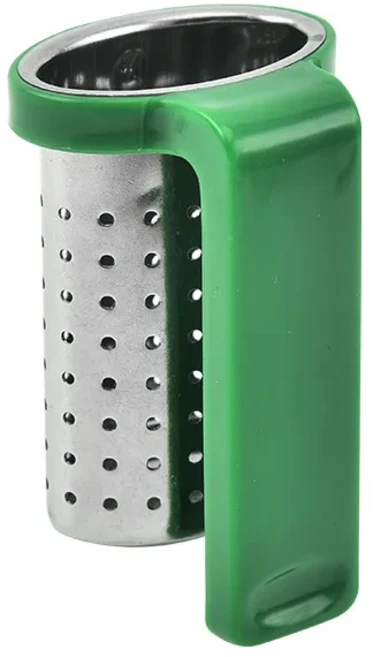 30개 스테인레스 스틸 차 여과기 손잡이 걸이 티백 주입기 느슨한 차 필터