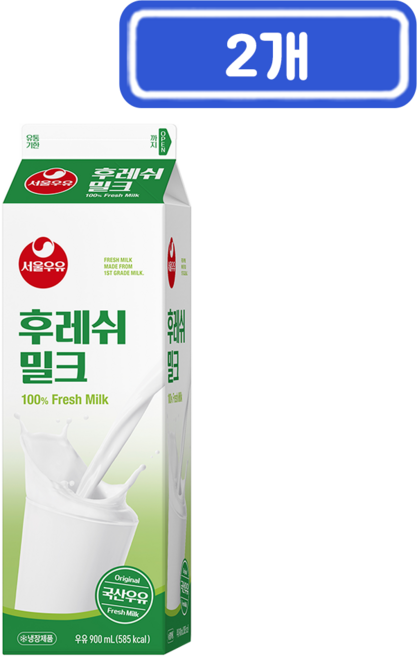 서울우유 후레쉬 밀크, 900ml