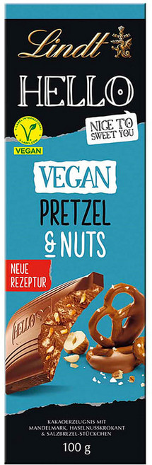 린트 헬로 비건 프레첼 견과류 초콜렛 초코바 100g 6개