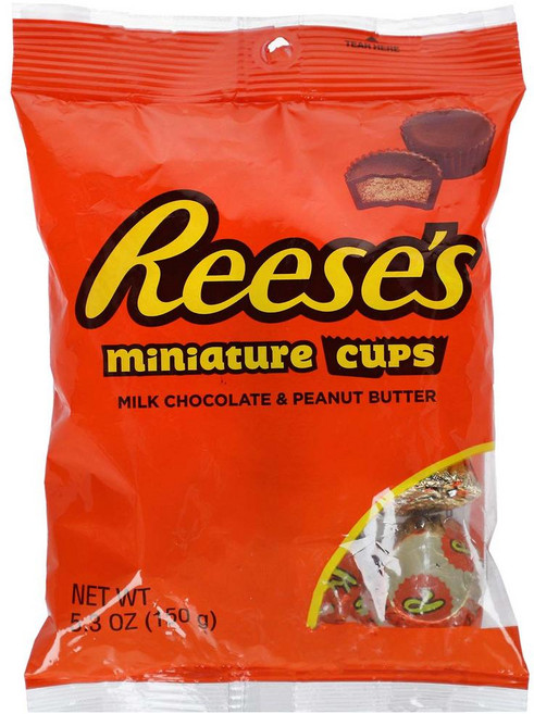 Reese's 리세스 땅콩 버터 컵 미니어처, 131g, 4개