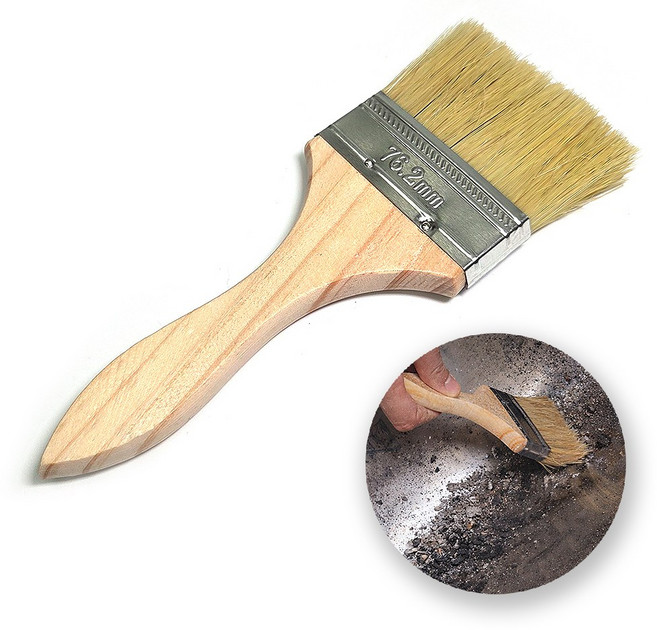 재 청소 브러쉬 화로대 바베큐그릴 캠핑 세척솔 벽난로 청소 BBQ 핸드 브러쉬, 1개