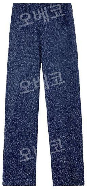 더누베 러버 트위드 텍스쳐 팬츠 스트레이트