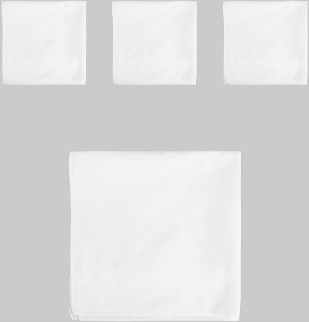 [모핸] 손수건 꾸미기 (염색용손수건) 4개, 중(35cm×35cm)