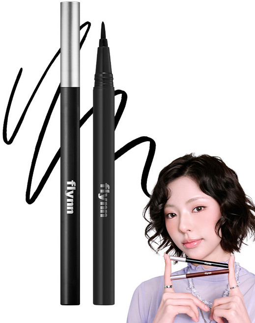 플린 [김고은PICK] 스테이프루프 틴티드 브러쉬 펜 아이라이너, 1개, 블랙