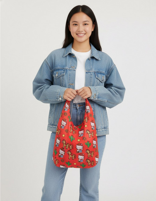 바쿠백 에코백 미니 장바구니 나일론백 헬로키티