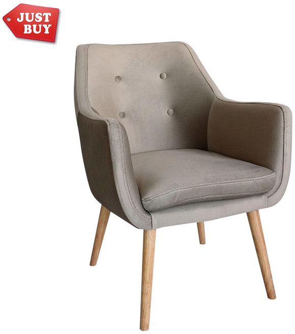 賈斯佰 赫爾貓抓布單人沙發椅(鈕扣款)SS0008-PET寵物專屬貓狗友善材質耐磨耐髒防潑水, 奶油歐蕾色, 1個