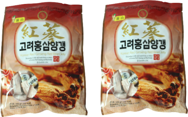 고려홍삼양갱 400g+400g 홍삼 젤리 양갱 간식 선물세트, 2개, 400g