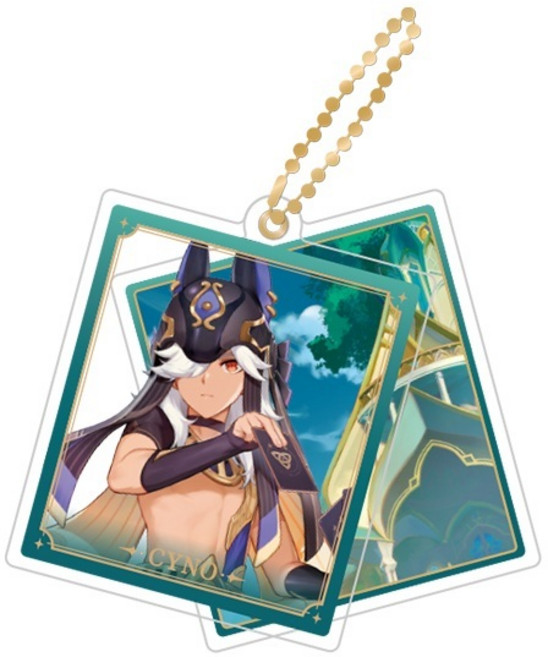 원신 공식 굿즈 야란 코코미 요이미야 루미네 방랑자 카즈하 라이덴 나히다 알하이탐 카베 사이노 아크릴 펜던트 키링 열쇠고리, 1개