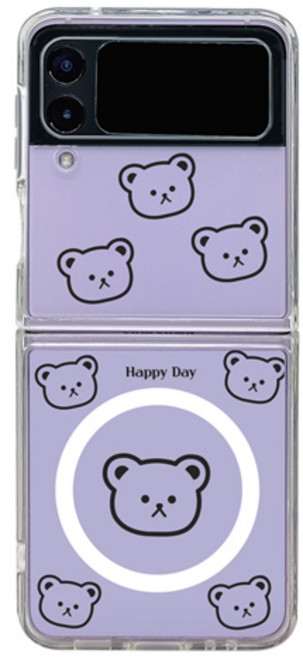 갤럭시 Z플립 3 4 맥세이프 디자인 젤하드 케이스