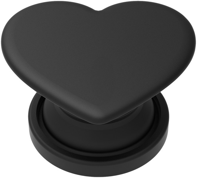 정품 하트 마카롱 그립톡 스마트톡 8종, 1개, 블랙