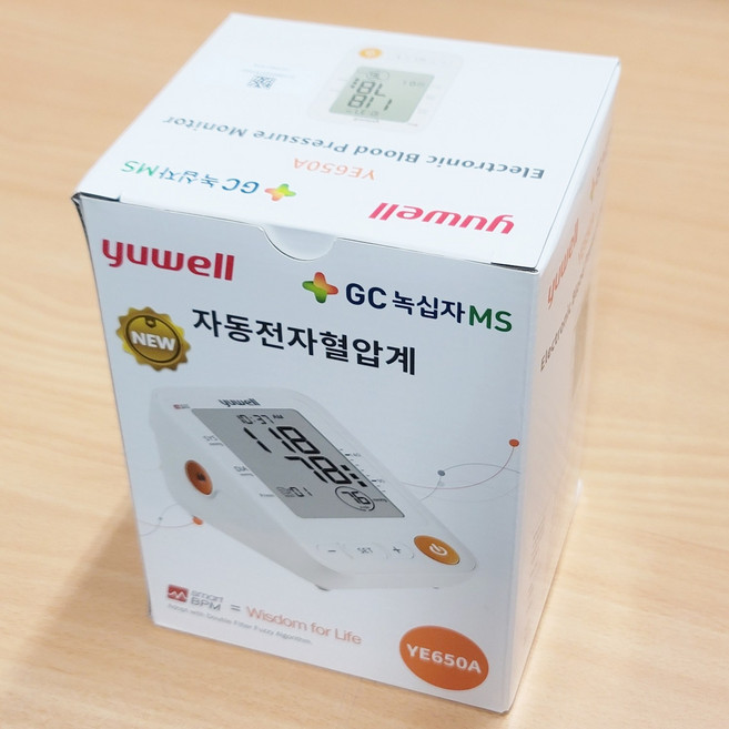 GC녹십자MS 가정용 자동전자혈압계 YE650A 피트커프혈압계, 녹십자MS YE650A 혈압계, 1개