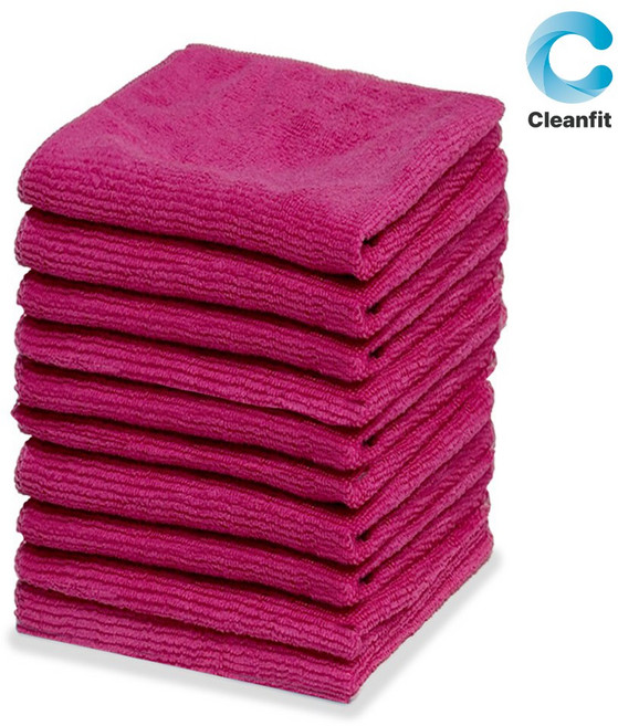 크린핏 경편 극세사 손걸레 40x40, 경편(분홍), 10개