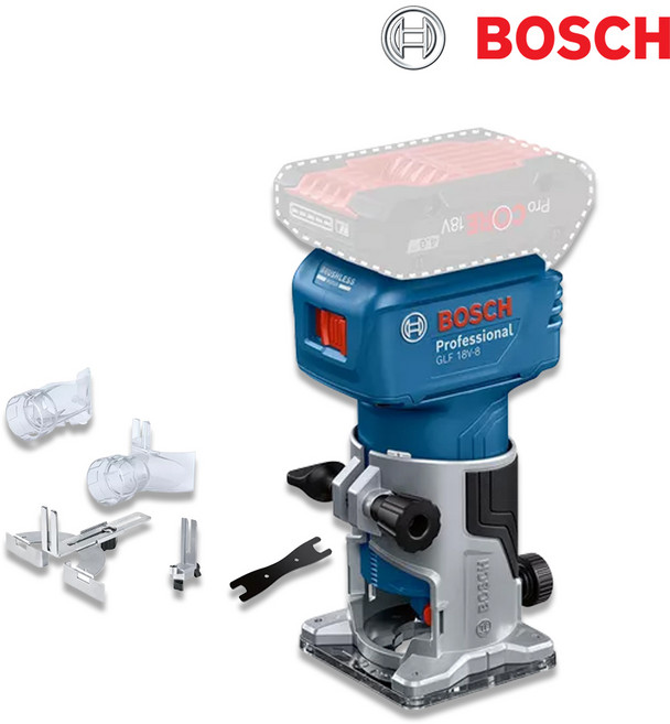 보쉬 GLF18V-8 충전 엣지 트리머 베어툴 속도조절 홈파기, 1개