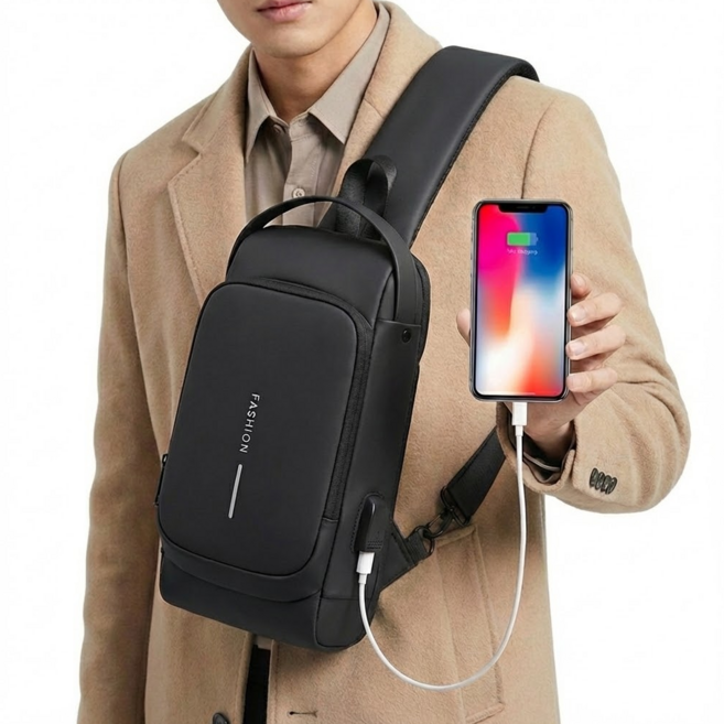 하이로나 도난방지 가방 여행용 슬링백