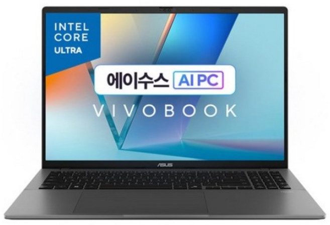 에이수스 2025 비보북 S 16 코어Ultra5 인텔 14세대, 매트 그레이, 512GB, 16GB, WIN11 Home, S3607CA-SH080W - 에이수스 노트북