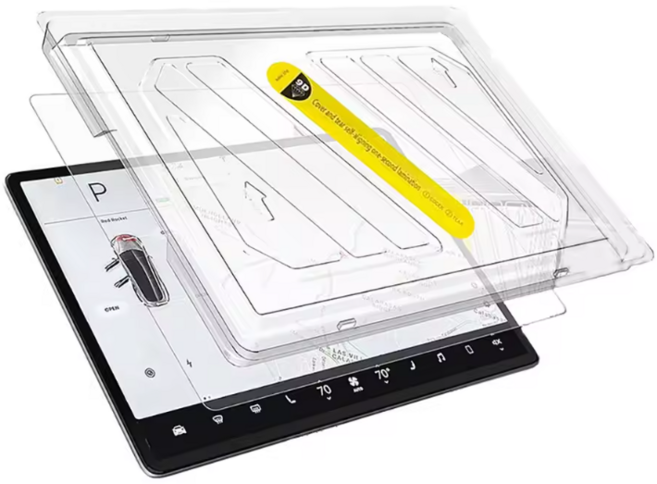 간편한 테슬라 모델3 모델Y 하이랜드 내비게이션 터치스크린 액정 보호필름, 1GB, 모델3/Y HD+지문방지