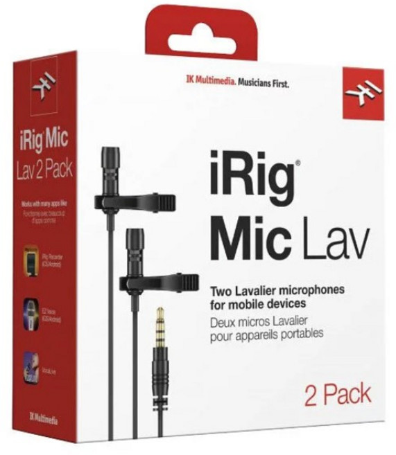 IK Multimedia iRig Mic Lav 2 Pack 領夾式迷你麥克風 iOS / Android