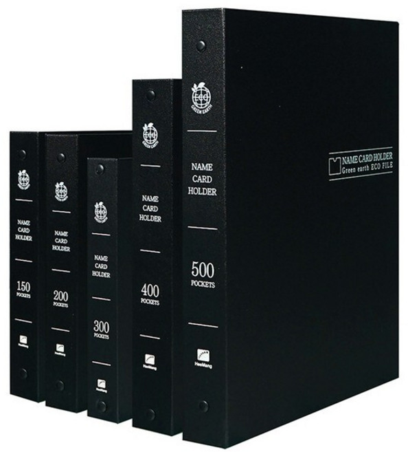 [오피스디포] 에코합지 명함첩 10단 UA3426B 희망화일, 단품, 상세 설명 참조