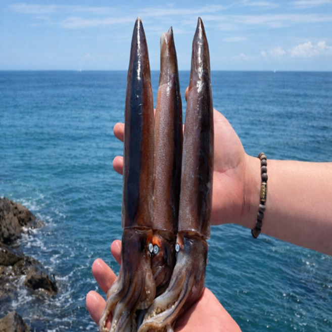 국내산 오징어 초코 오징어 산지 직송 횟감 통찜, 1개, 850g