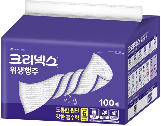 크리넥스 위생행주 100매, 1개