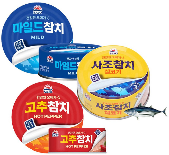 사조참치 정성가득 프리미엄 선물세트 통큰 참치 살코기 마일드 고추참치 설 추석 선물, 통큰12호(135G 살코기12개)