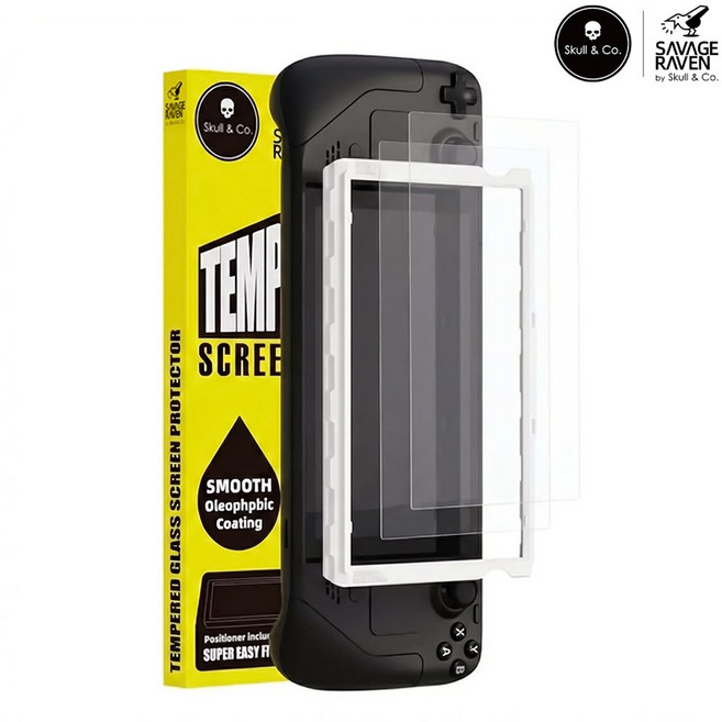 스팀덱 OLED 스컬앤코 강화유리 액정보호필름 저반사 2매