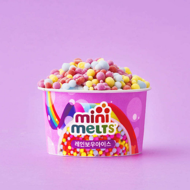 미니멜츠 구슬아이스크림 레인보우아이스 30개, 50g