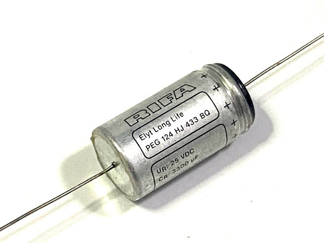 EVOX RIFA PEG124 3300uF 25V 臥式電解電容 長壽命 125度, 1個