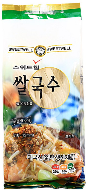 푸드올마켓_ 스위트웰 쌀국수 10~12mm 250g, 1개