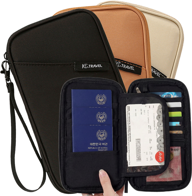 롬느 가족 커플 올인원 여권케이스 파우치 지갑