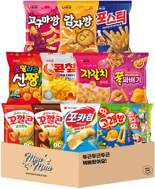 학교 사무실 한번에 먹기좋은 미니 간식 봉지과자 12종세트, 1세트, 봉지스낵